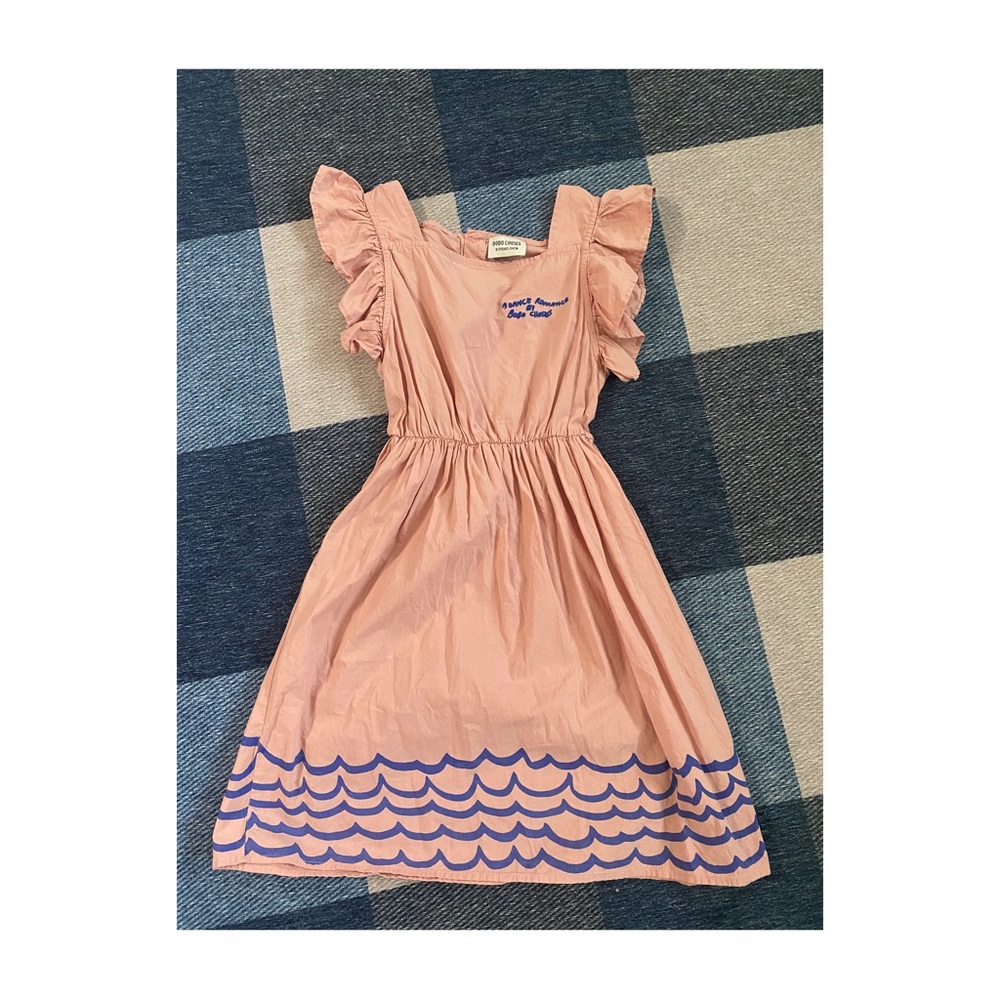 Bobo Choses pink embroider dress size 8-9y